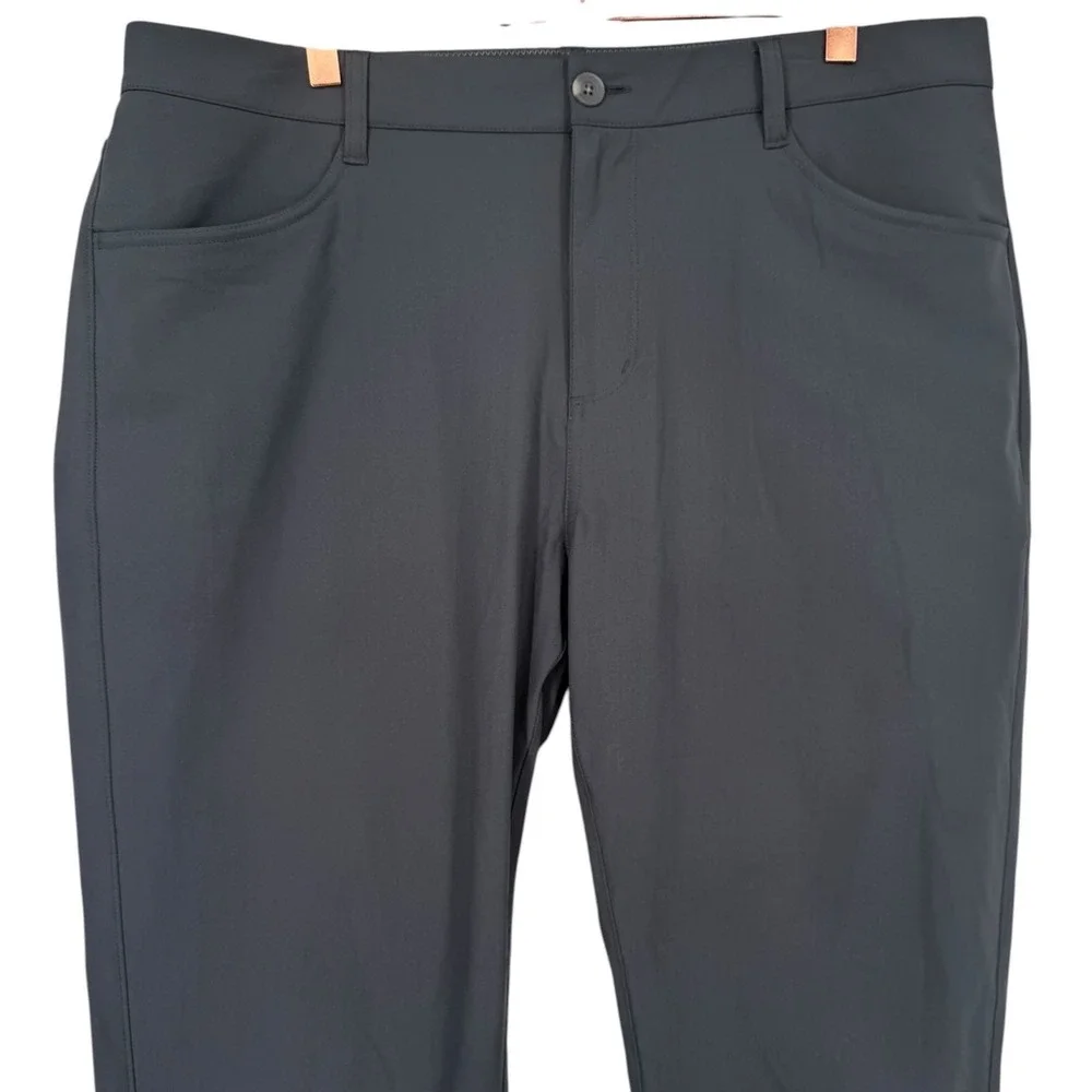 Vuori Men's Meta Pants Athletic Slim Fit 5 Pocket Performance Gray V430L Size 36